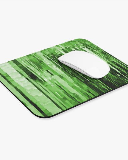 Striped Mint Pastel Mouse Pad, 9" x 8" Rectangle