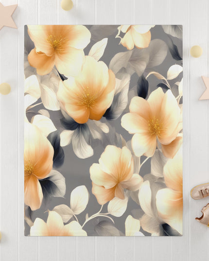 Soft Blossom Floral Bunch Soft Fleece Baby Blanket, 30" x 40"