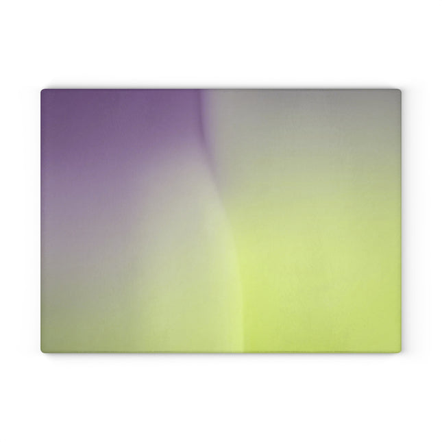 Purple Golden Fade 11" x 15" Glass Cutting Board