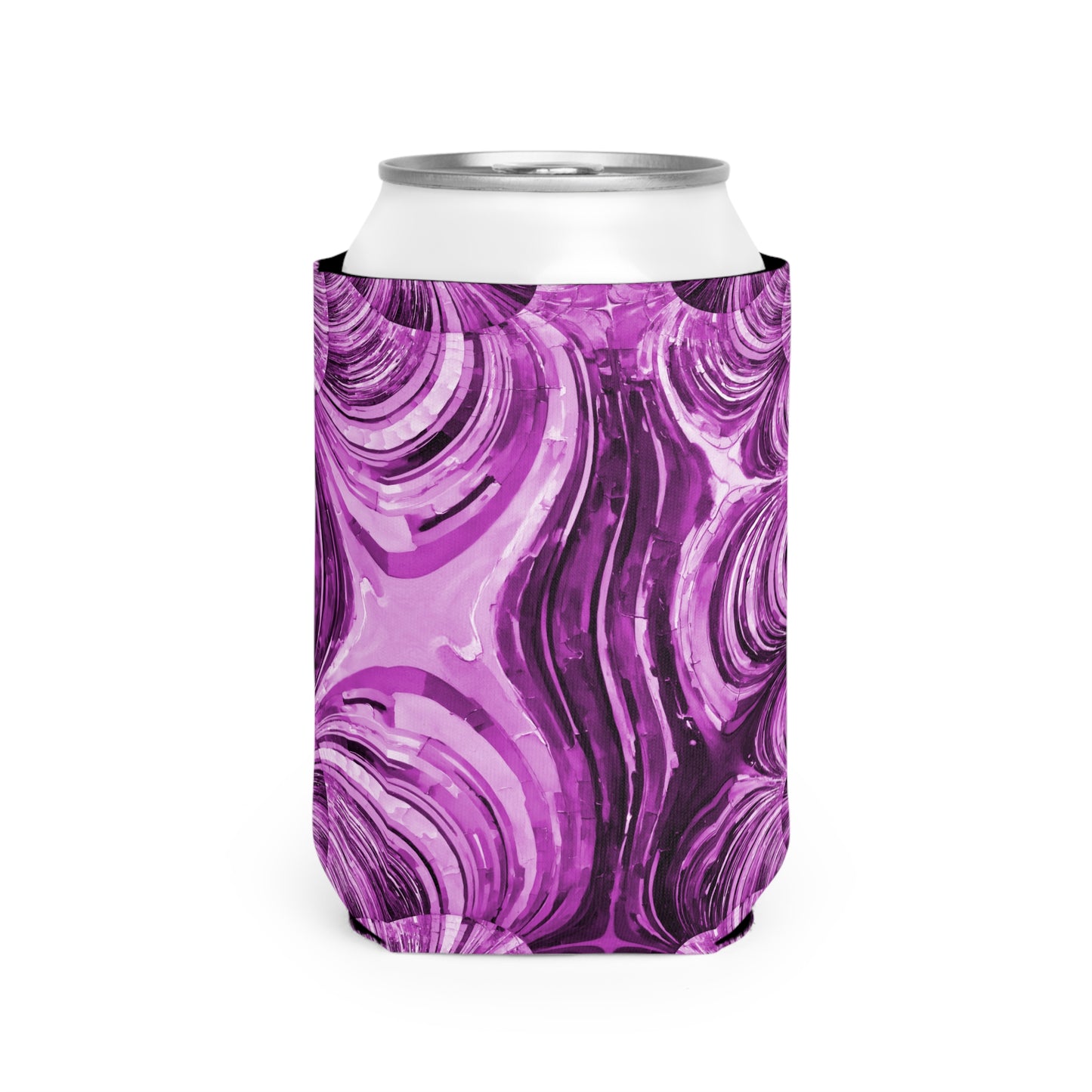Uzi Spiral Powder Lavender 12 oz Can Cooler Sleeve