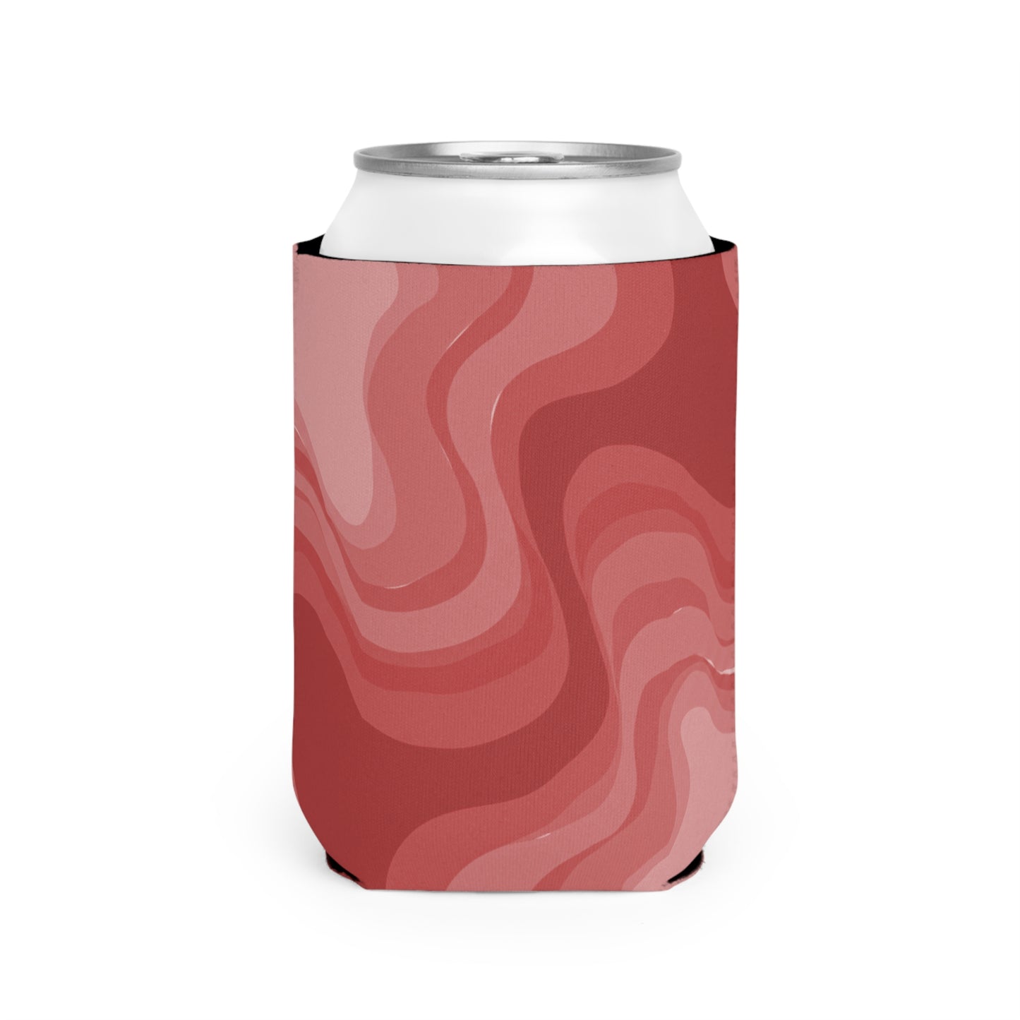 Power Red Wavey 12 oz Can Cooler Sleeve