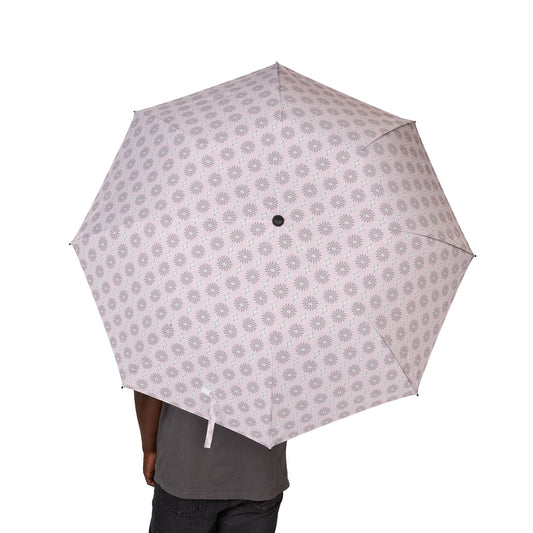 Pink Mornings Star-crossed Bodies Foldable Umbrella - Compact & Chic