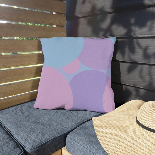 Pastel Purple and Mauve Patches 18" x 18" Outdoor Pillows