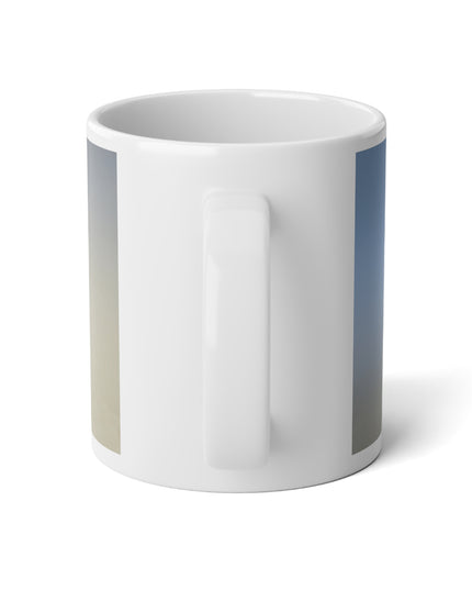 Cobalt Fade 20 oz White Glossy Jumbo Mug