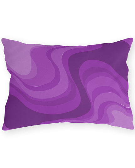 Wavey Purple Wavey 20" x 14" Outdoor Pillow
