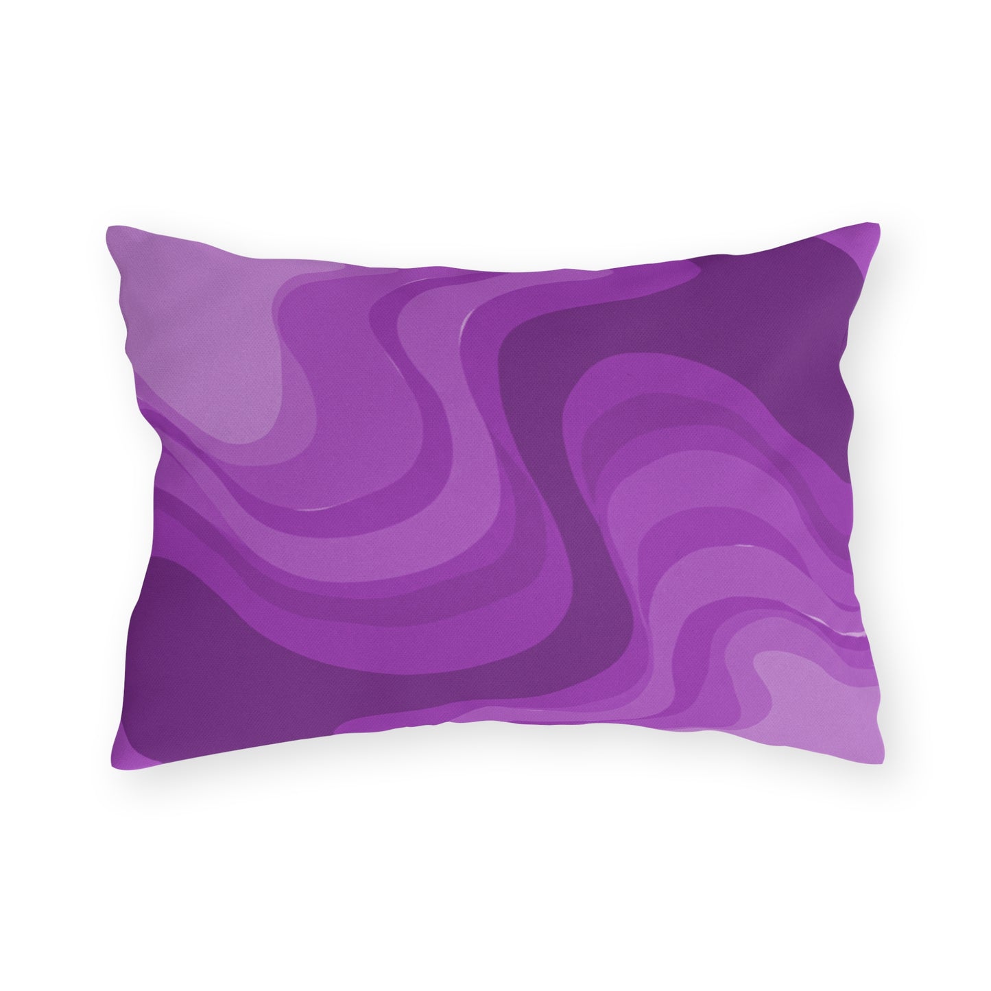 Wavey Purple Wavey 20" x 14" Outdoor Pillow