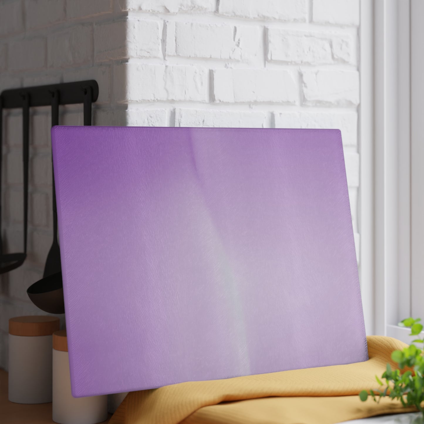 Purple Golden Fade 11" x 15" Glass Cutting Board