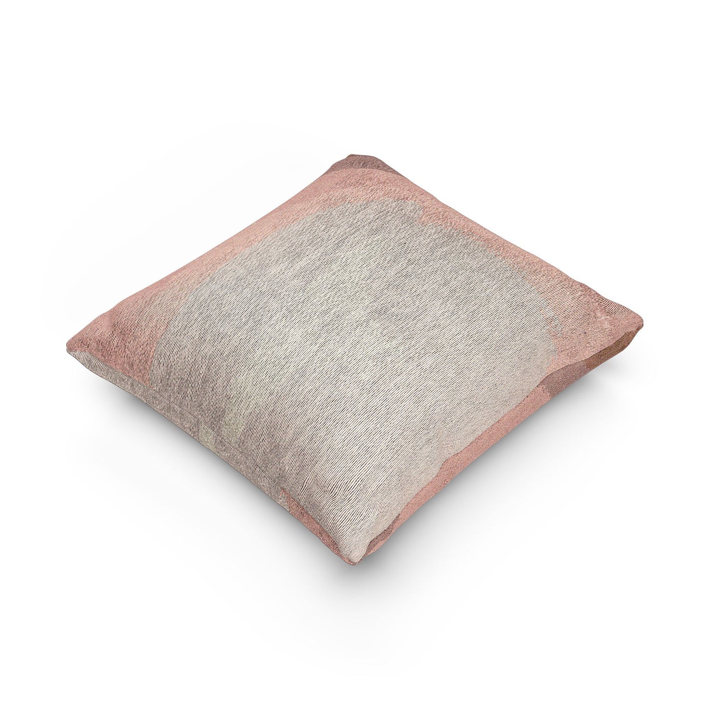 Rose Red Fade Woven Pillow, 17" x 18"