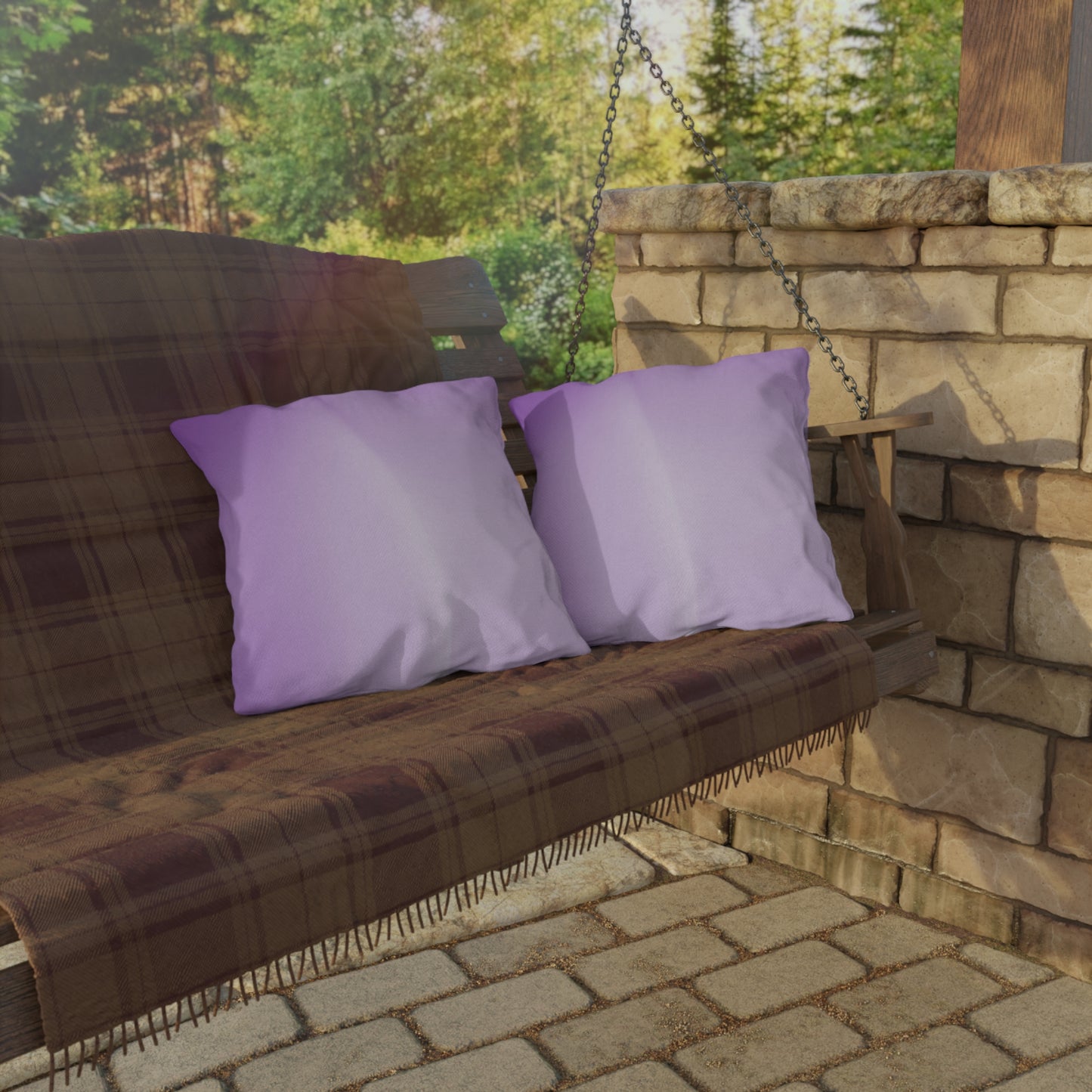 Soft Lavender Fade 18" x 18" Outdoor Pillow