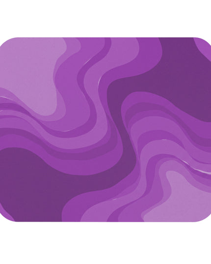 Wavey Purple Wavey Mouse Pad, 9" x 8" Rectangle