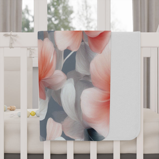 Red Blossom Floral Bunch Toddler Blanket, 30" x 40"