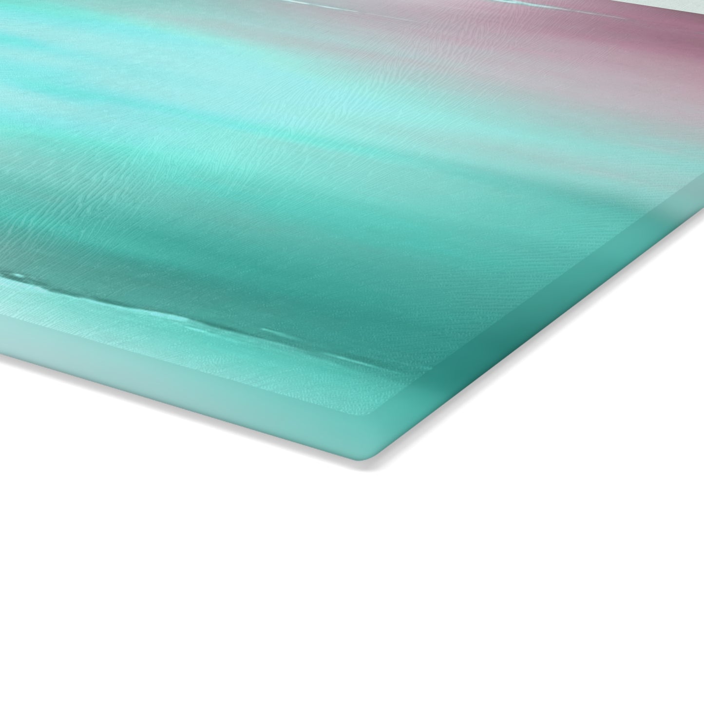 Green Sea Lavender Fog Glass Cutting Board, 11" x 15"