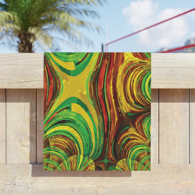 Uzi Spiral Beta Beach Towel, 18" x 27"