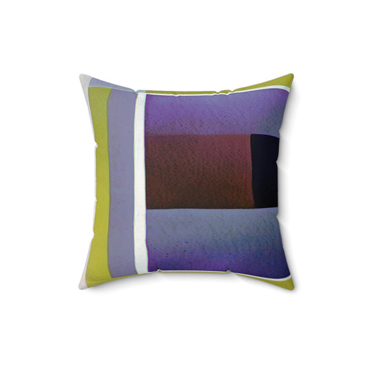 Zeta Shadow 16" x 16" Faux Suede Square Pillow