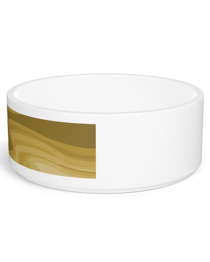Brown Wavey 16 oz Pet Bowl