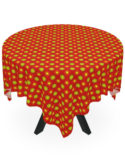 Late Evening Star-crossed Bodies Tablecloth, 55" x 55"