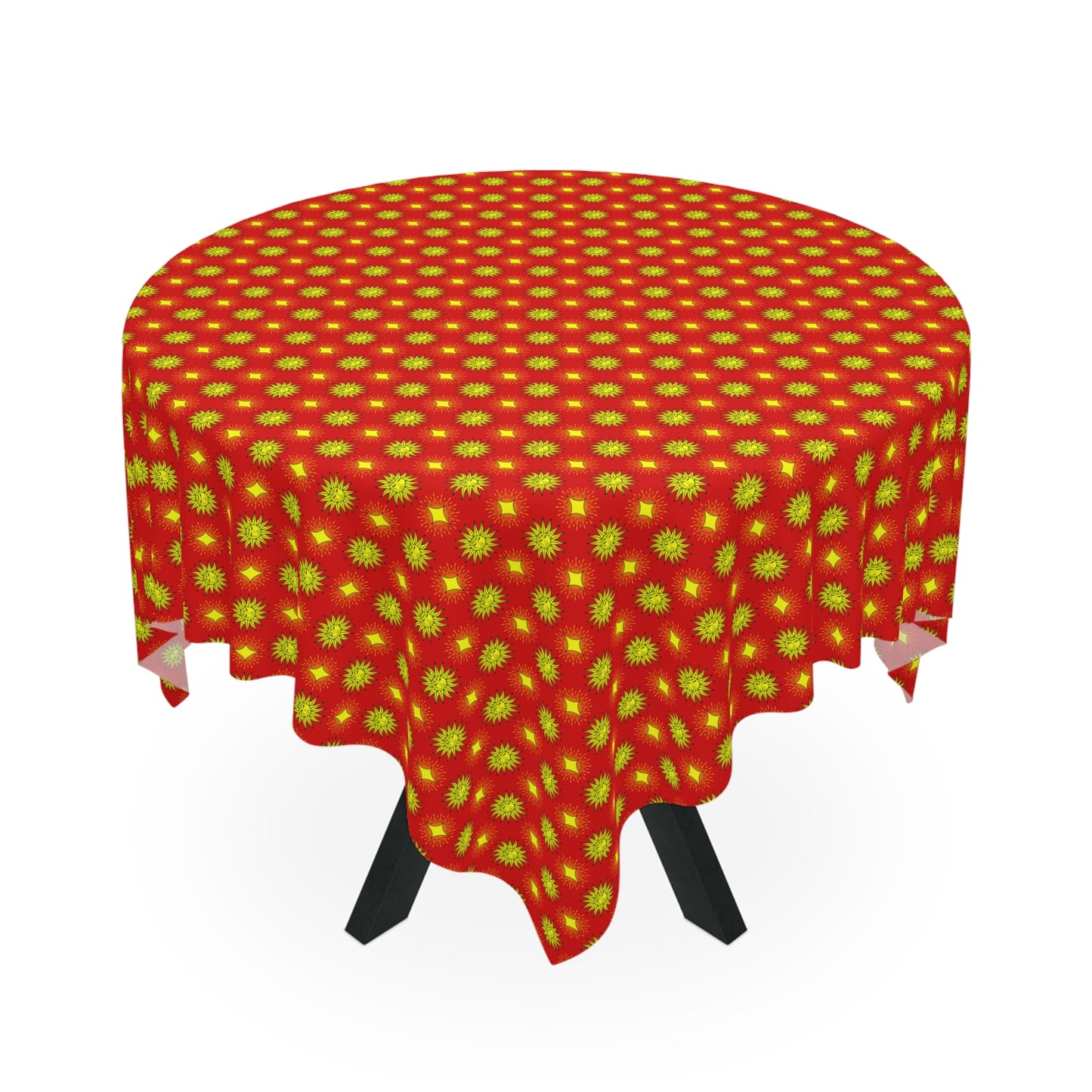 Late Evening Star-crossed Bodies Tablecloth, 55" x 55"