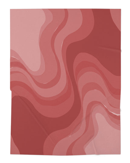 Power Red Wavey Baby Swaddle 30″×40″ Blanket