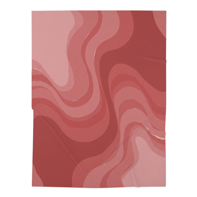 Power Red Wavey Baby Swaddle 30″×40″ Blanket