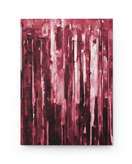 Striped Ruby 5.75" x 8" Hardcover Journal Matte with 150 lined pages