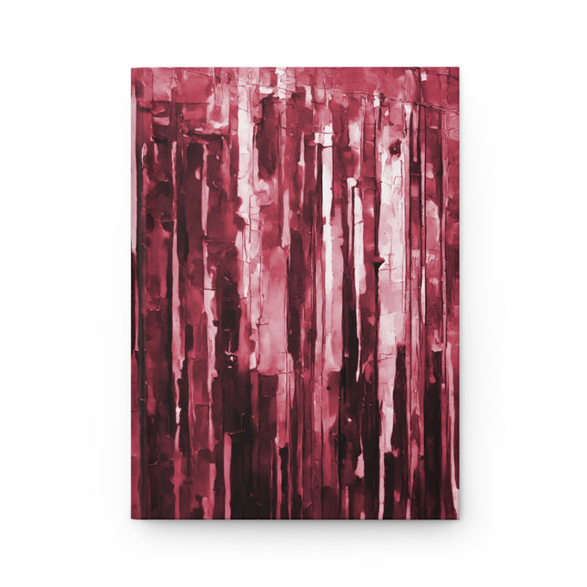 Striped Ruby 5.75" x 8" Hardcover Journal Matte with 150 lined pages
