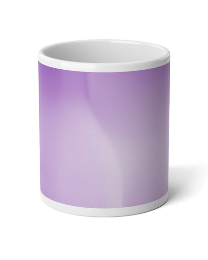 Soft Lavender Fade 20 oz White Glossy Jumbo Mug