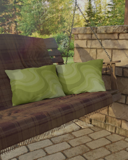 Lemon Wavey 20" x 14" Outdoor Pillow