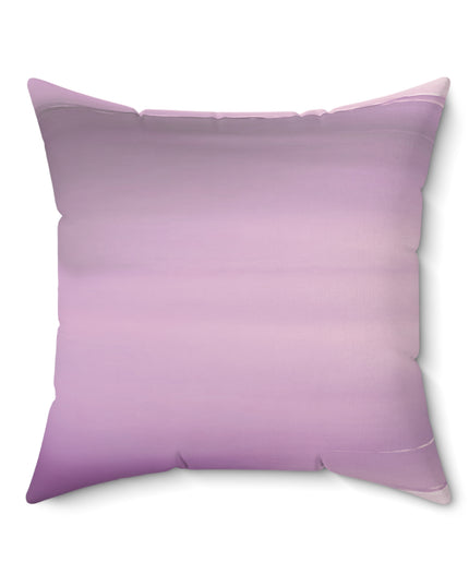 Dark Pink Sea Amethyst Fog 20" x 20" Faux Suede Square Pillow