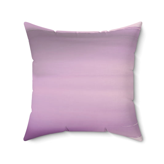 Dark Pink Sea Amethyst Fog 20" x 20" Faux Suede Square Pillow