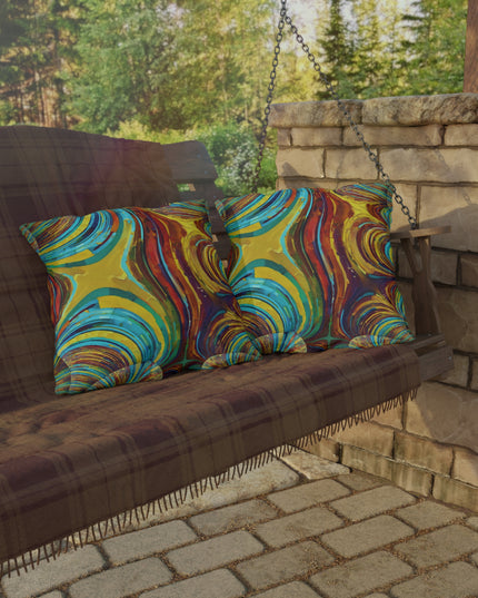 Uzi Spiral Alpha 20" x 20" Outdoor Pillow