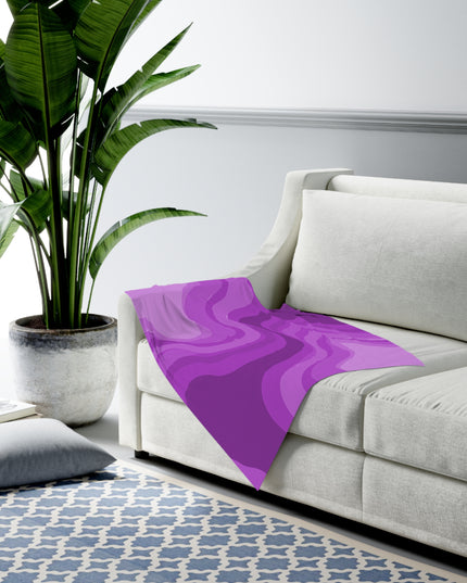 Wavey Purple Wavey Baby Swaddle 30″×40″ Blanket