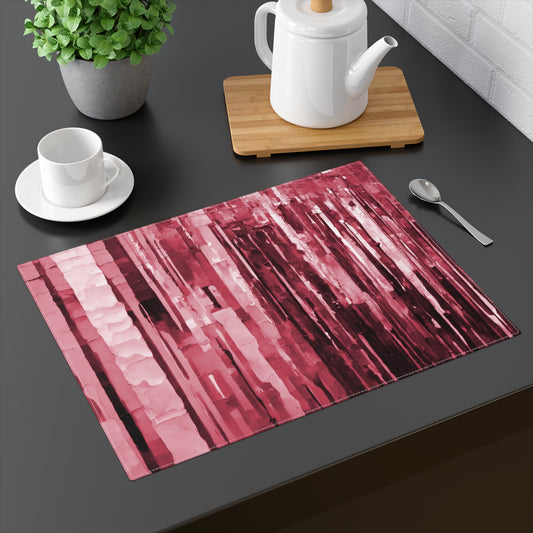 Striped Ruby Placemat, 1 pc
