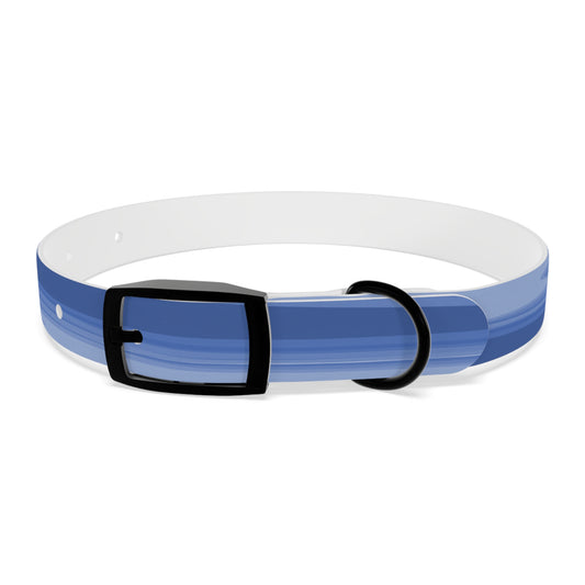 Deep Blue Wavey Small Dog Collar