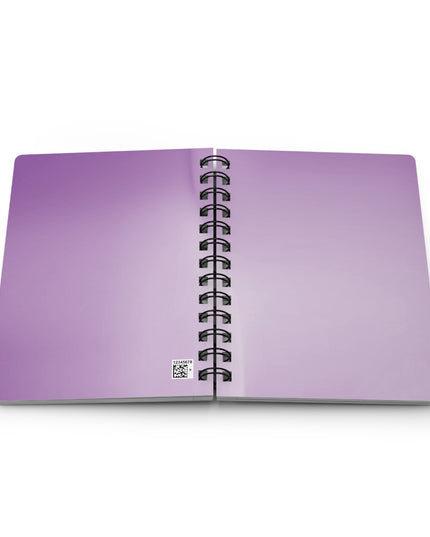 Soft Lavender Fade Spiral Bound Journal, 5" x 7" 150 pages