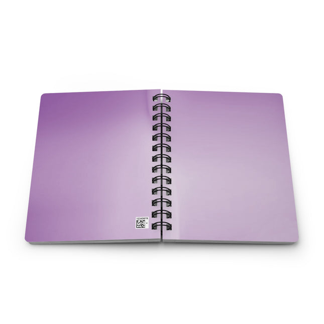 Soft Lavender Fade Spiral Bound Journal, 5" x 7" 150 pages