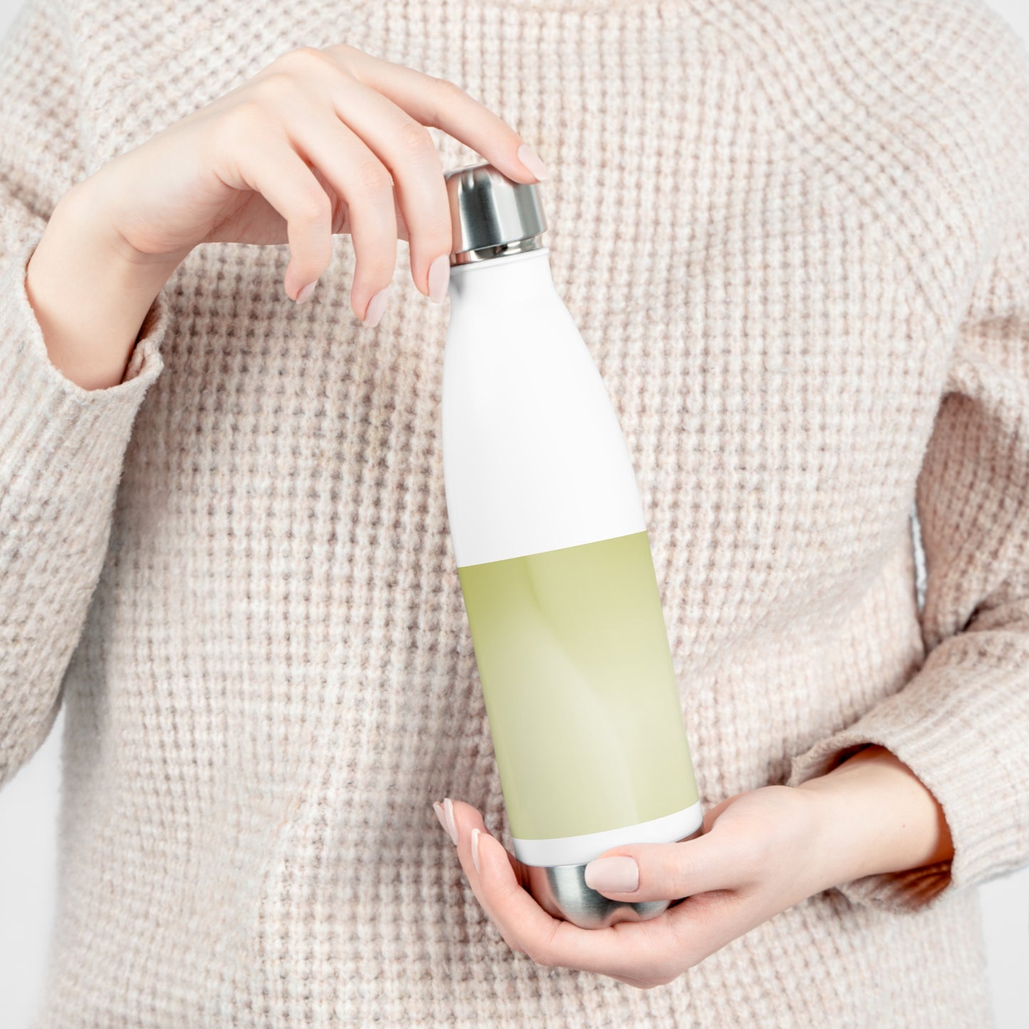 Lemon Fade 20oz Insulated White Water Bottle