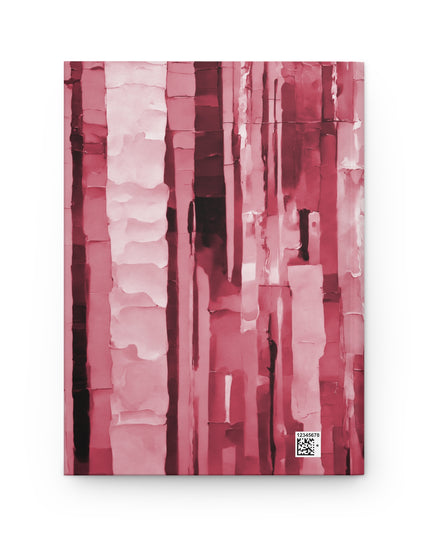 Striped Ruby 5.75" x 8" Hardcover Journal Matte with 150 lined pages