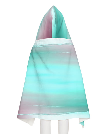 Green Sea Lavender Fog Youth Hooded Towel, 24" x 48"