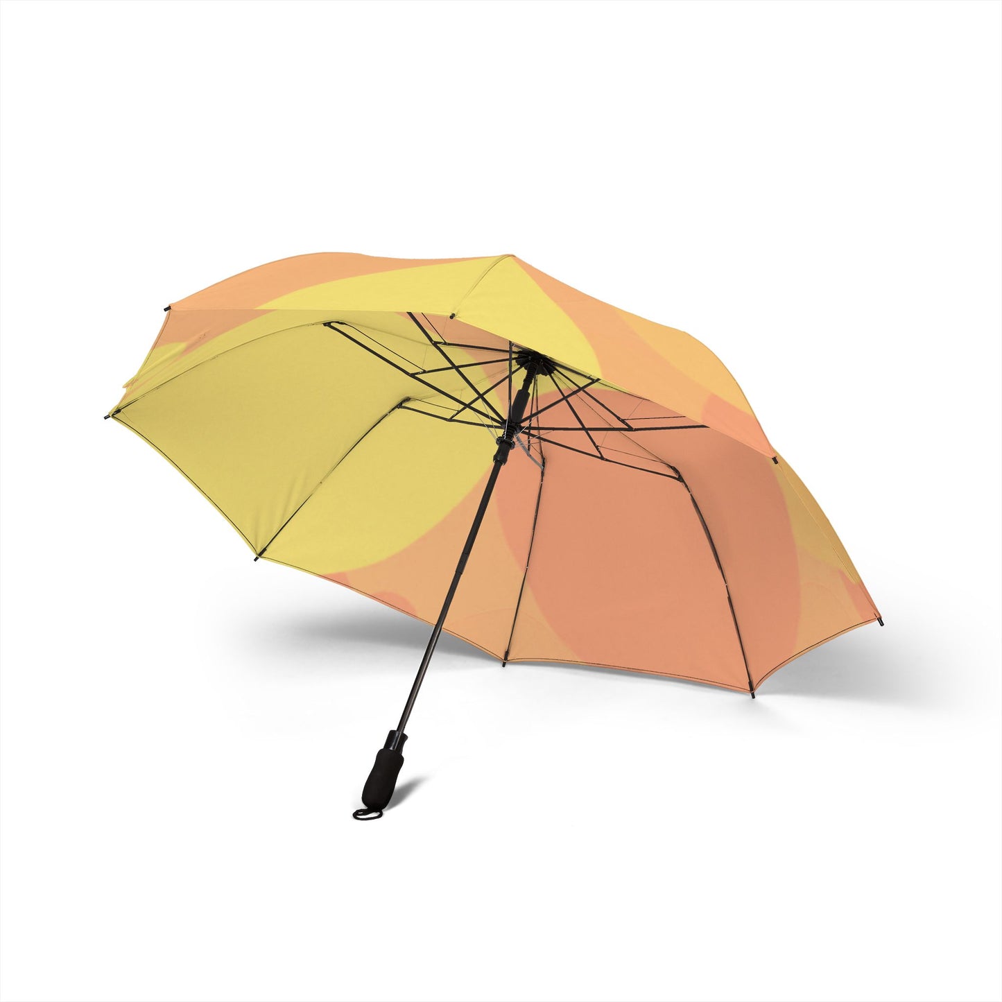 Pastel Bright Oranges Patches Foldable Umbrella - Compact & Chic