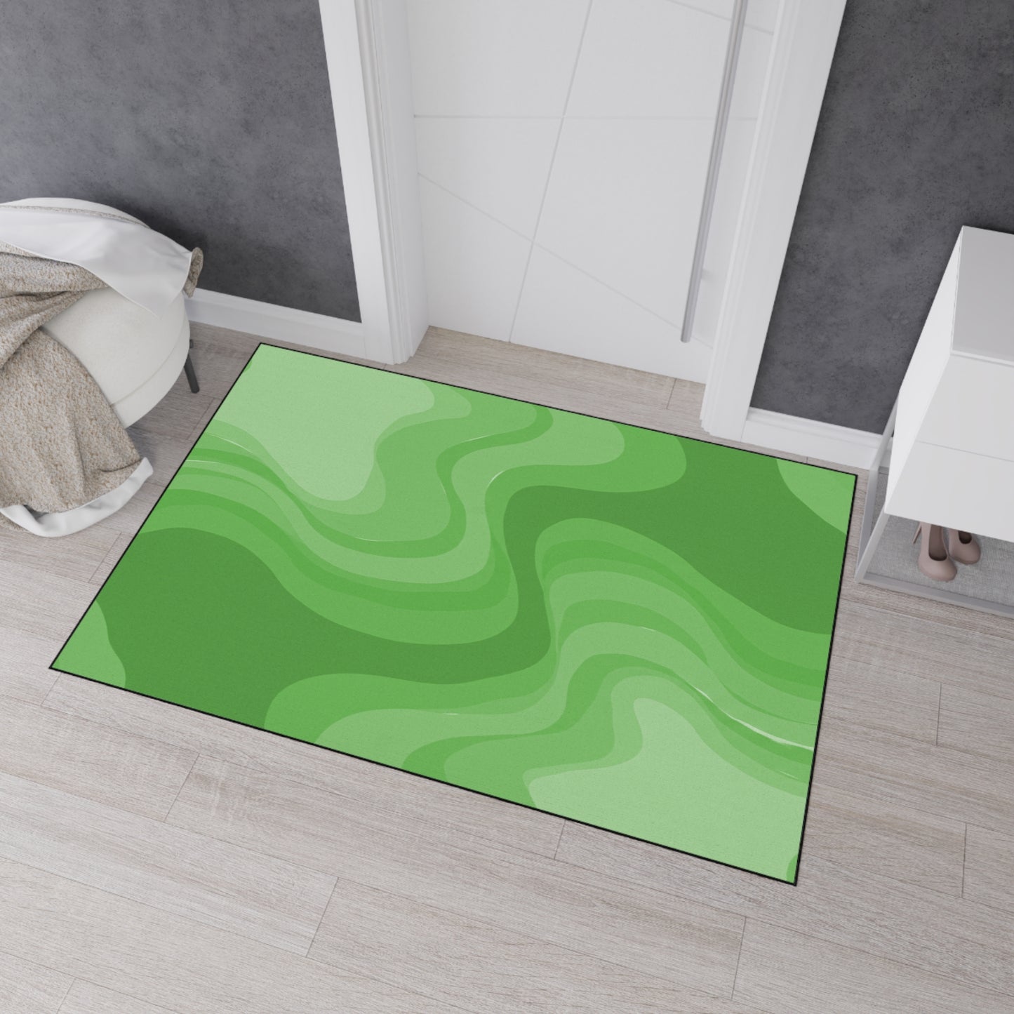 Greenie Meanie Wavey 48" x 72" Heavy Duty Floor Mat