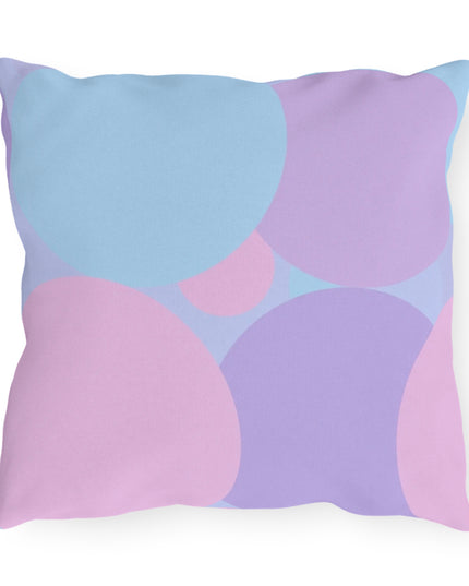 Pastel Purple and Mauve Patches 16" x 16" Outdoor Pillows