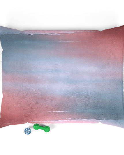 Gray Sea Pink Fog 50" × 40" Pet Bed