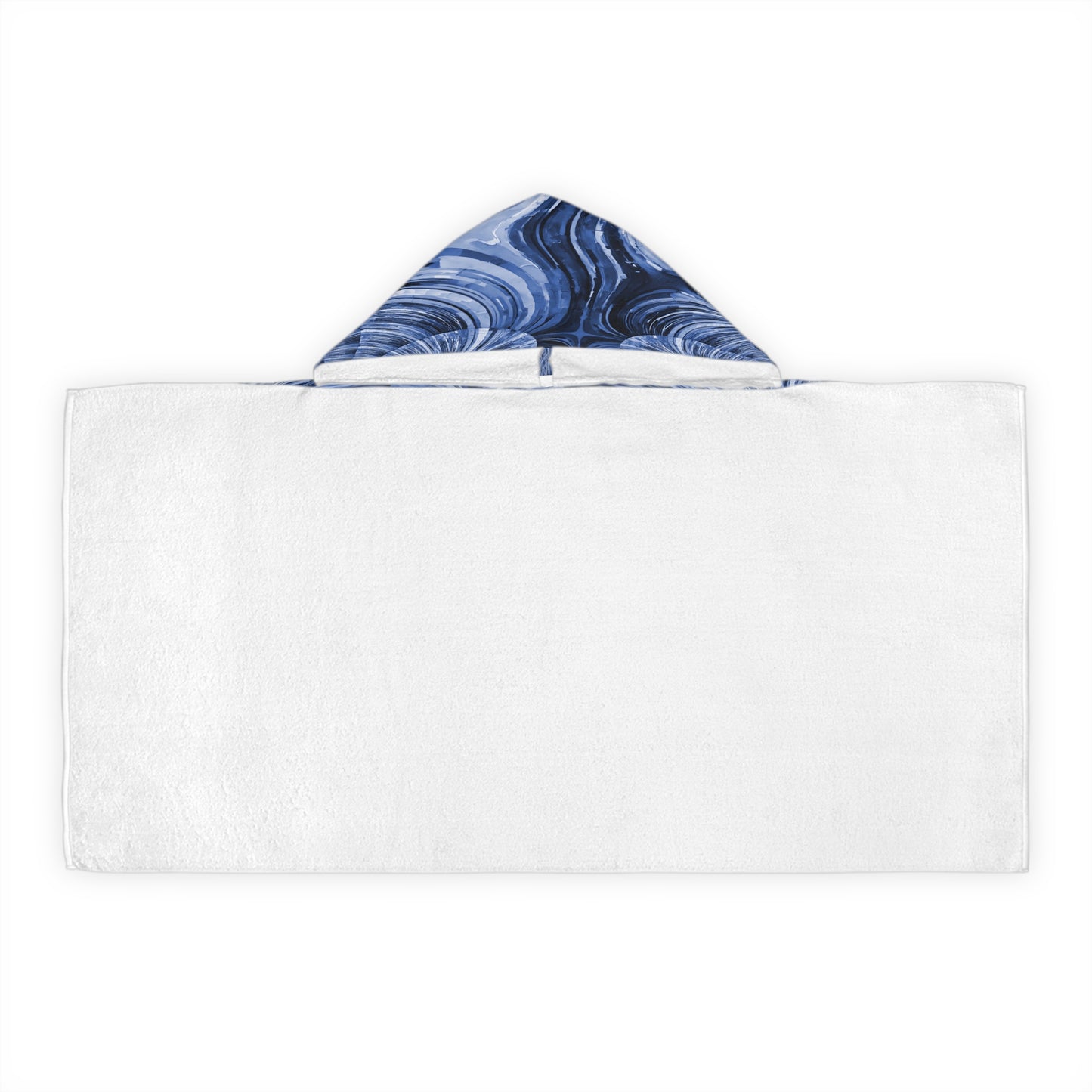 Uzi Spiral Deep Blue Youth Hooded Towel, 24" x 48"