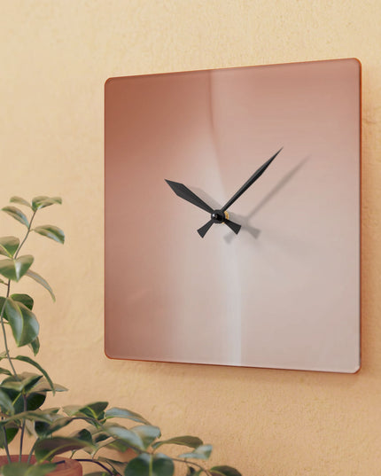 Soft Fade Acrylic Wall Clock, Round or Square, 10.75" x 10.75"