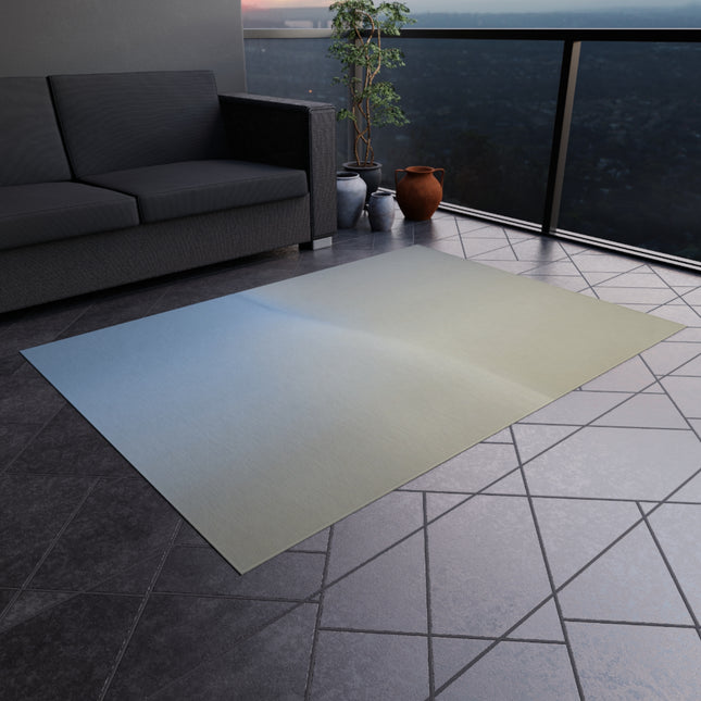 Cobalt Fade Outdoor Rug, 60" x 84"