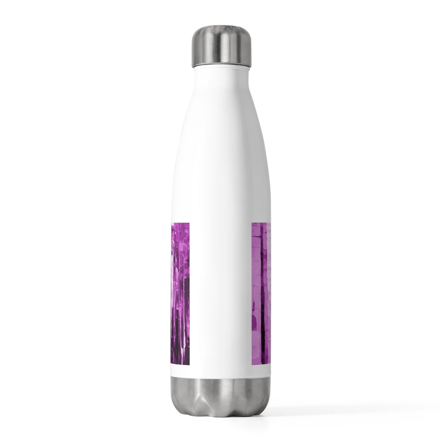 Striped Powder Lavender 20oz Insulated Water Bottle