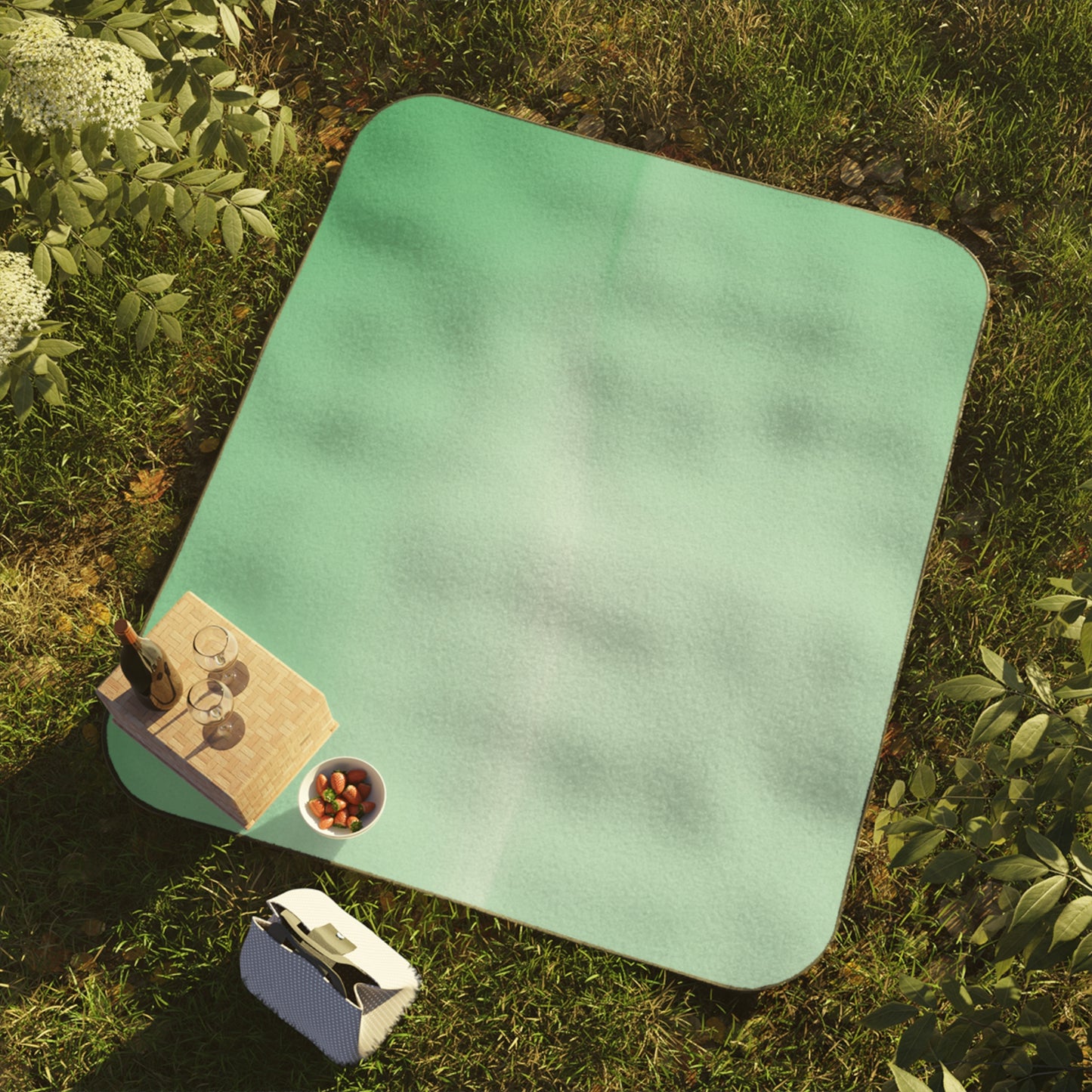 Mint Fade 61" × 51" Picnic Blanket