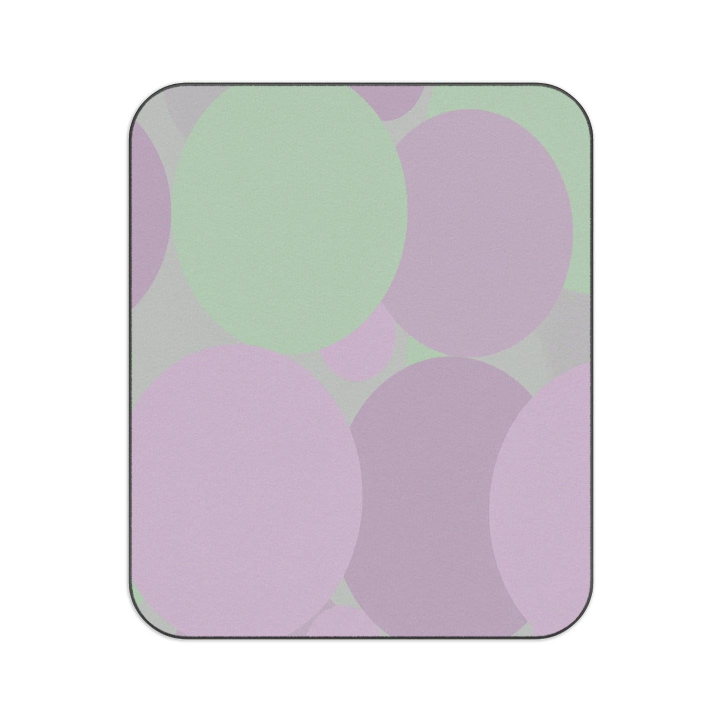 Pastel Lavender Purple and Soft Green Patches 61" × 51" Picnic Blanket