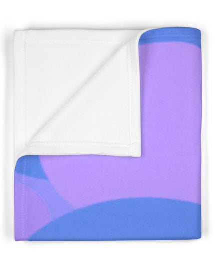 Pastel Purple Family Patches Soft Fleece Baby Blanket, 30" x 40"