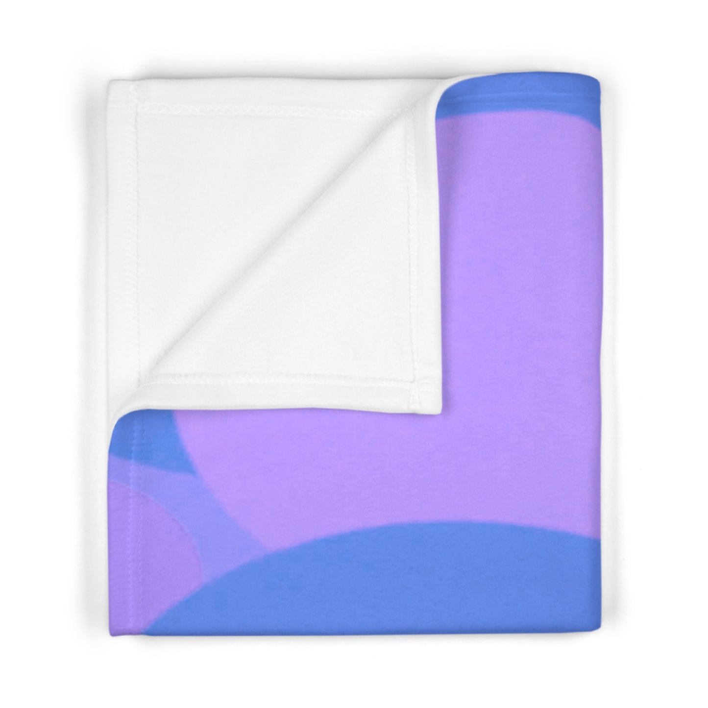 Pastel Purple Family Patches Soft Fleece Baby Blanket, 30" x 40"